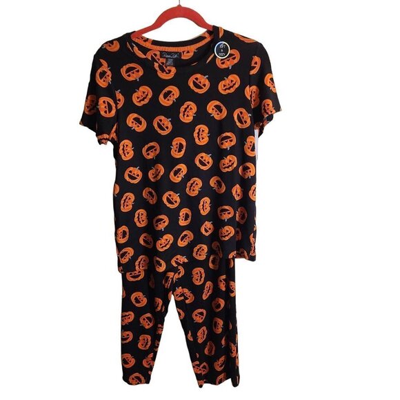 Rene Rofe Sleepwear NWT Jack O Lantern Lounge Set Size S - Picture 1 of 7